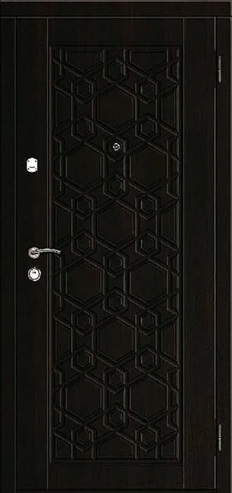 Входная дверь Czar-4 (МДФ Винорит / Массив дерева) - внешняя сторона